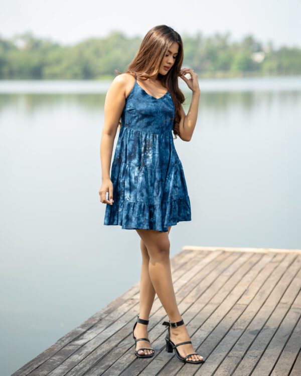 GLAMOURS WOMENS TANK LAYERED DRESS