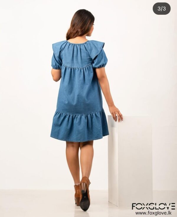 FOXGLOVE BABYDOLL DENIM DRESS