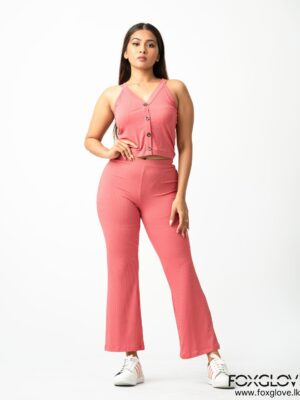 RIB CROP TOP & PANT SET
