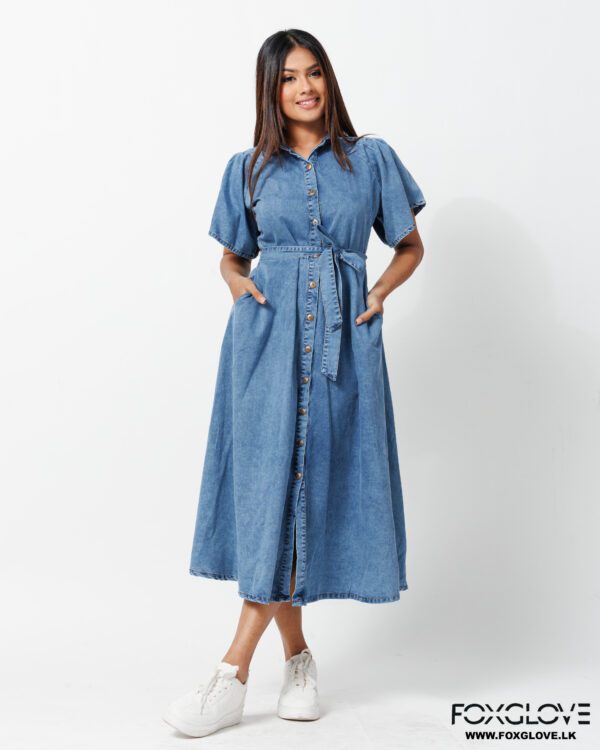 ENDLESS POSSIBILITIES CHAMBRAY DENIM DRESS