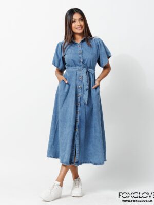 ENDLESS POSSIBILITIES CHAMBRAY DENIM DRESS