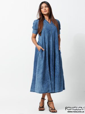 WILMA CHAMBRAY LONG DRESS