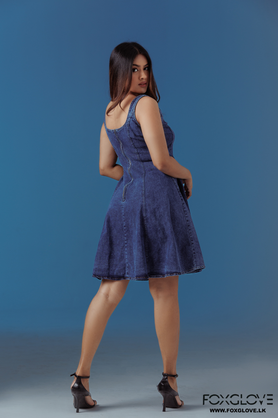 DENIM LOUNGE MINI DRESS - Image 3