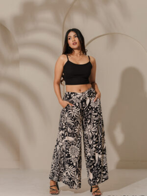 FOXGLOVE CUOLETTE PRINTED LINEN PANT