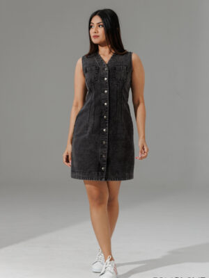 SEAMED MINI SHIFT DRESS