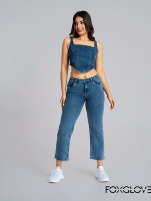 ACID BLUE MOM JEAN