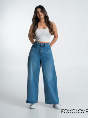 WIDE LEG MOM JEAN