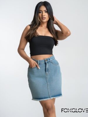 CASUAL DENIM MINI SKIRT